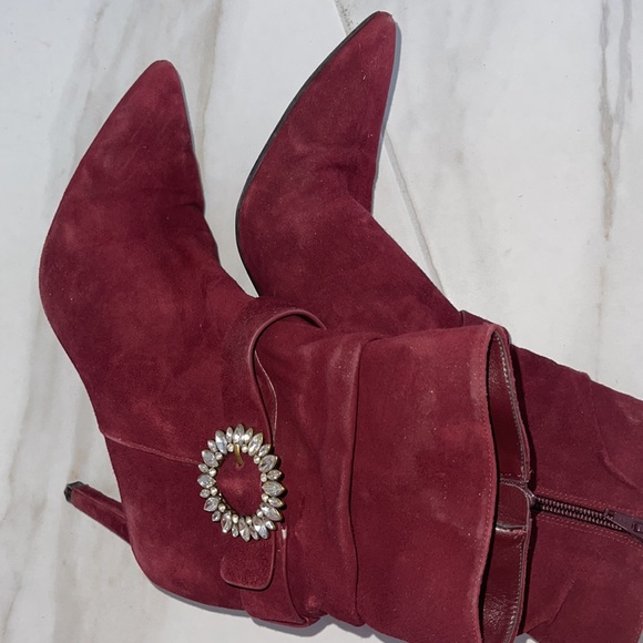 MK Red Velvet Booties 👠 - Picture 8 of 8